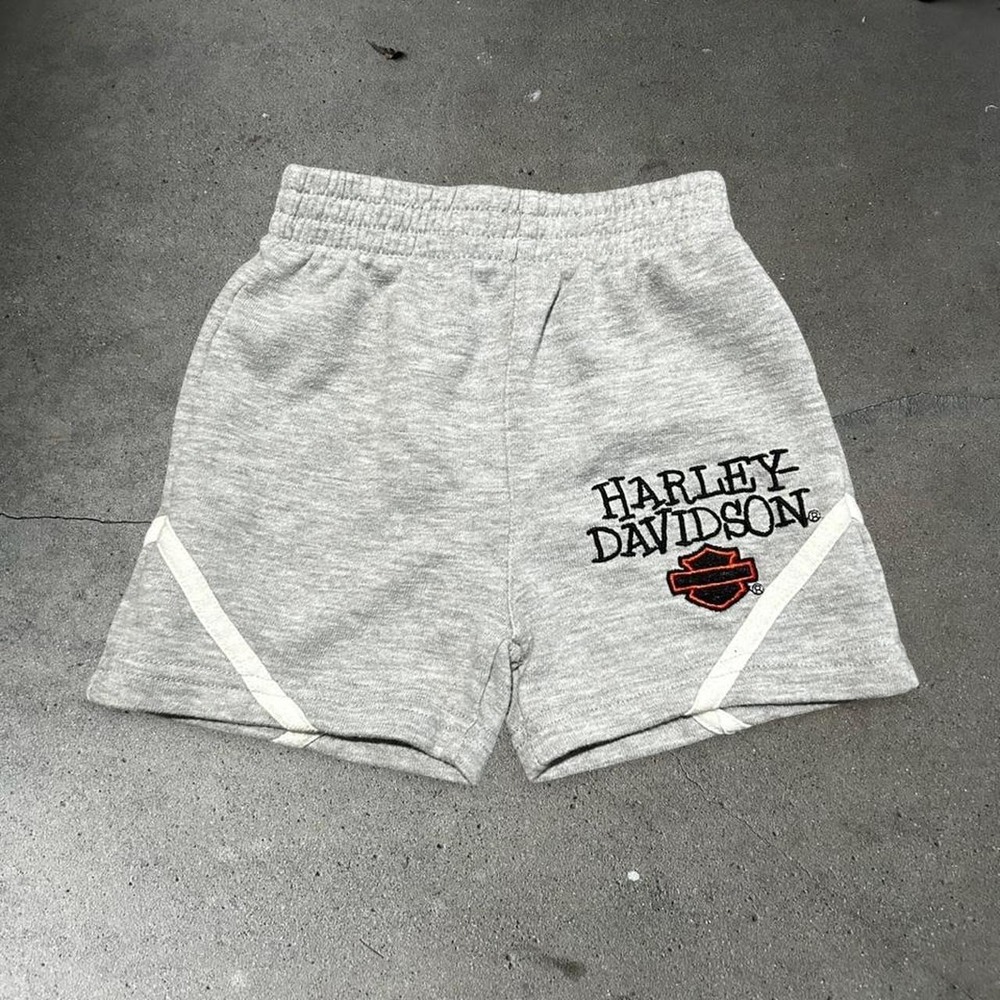 Vintage Harley Davidson baby 6-9 months grey sweat shorts
